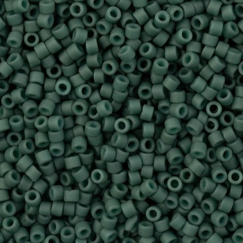 11/0 Delica Bead #2407 Matte Dark Lagoon 5.2g - Perfect for Jewelry Making, Beadwork & DIY Crafts - Ideal for Bracelets, Necklaces and Home Decor Projects