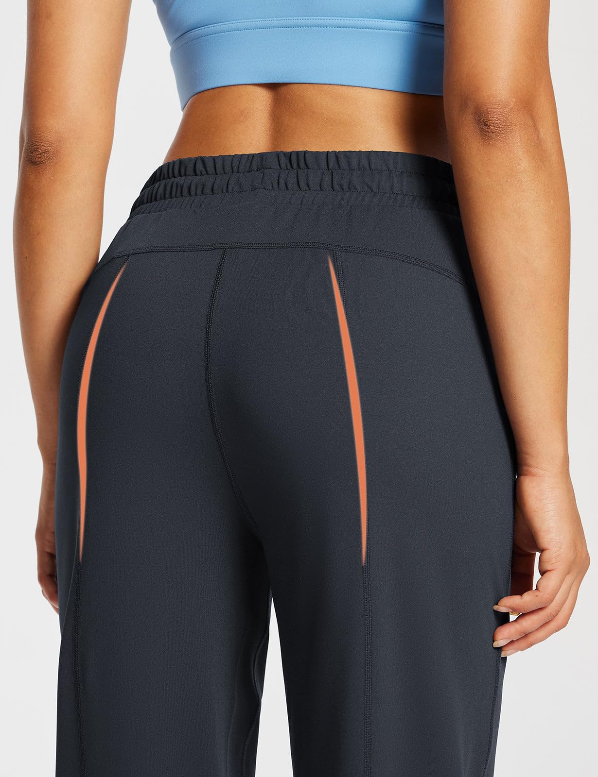 BALEAF Women's Straight Leg Sweatpants - Wide Leg Athletic Lounge Pants with Pockets, Stretchy & Soft Fabric for Workout, Yoga, Running - Black (Plus Size Options) - Perfect for Gym, Travel & Casual Wear
