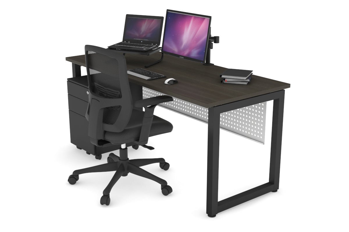Quadro Loop Legs Office Desk - 1600L x 700W Modern Workstation for Home & Office - Perfect for Remote Work, Study & Conference Rooms