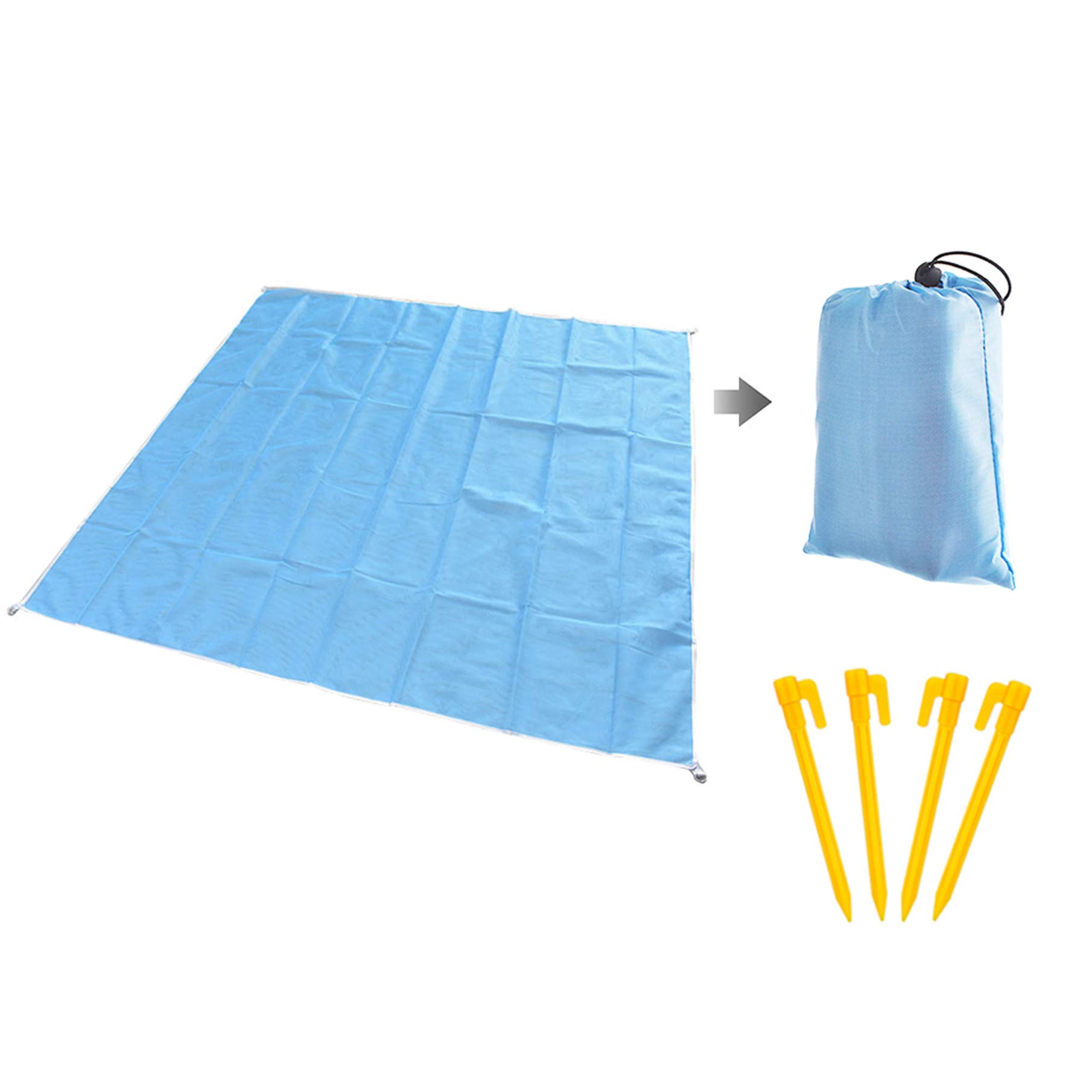 Sandproof Beach Blanket - Oversized Lightweight Sandless Magic Mat for Travel, Camping & Hiking | Portable Picnic Mat for Beach, Park & Outdoor Adventures