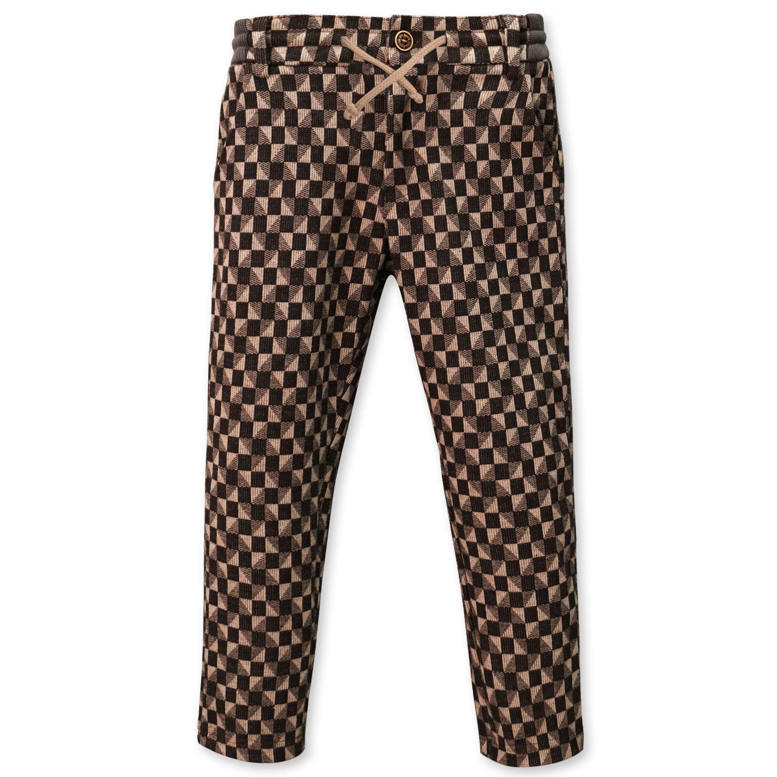 ASHION Boys Dress Pants - Adjustable Waist Plaid Slim Fit Stretch Chinos for Kids 2-12 Years | Perfect for School, Parties & Formal Occasions
