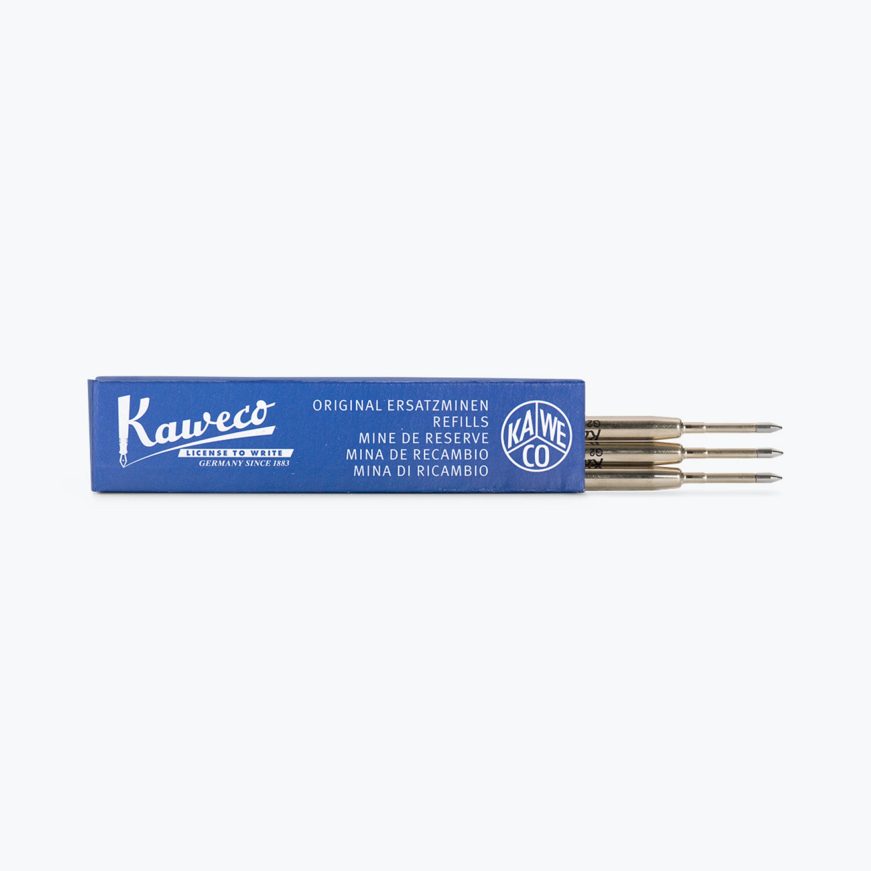 Kaweco G2 Ballpoint Pen Refills - 1.4mm Medium Blue Ink (3-Pack) | Smooth Writing for Journals, Office Work & Everyday Use