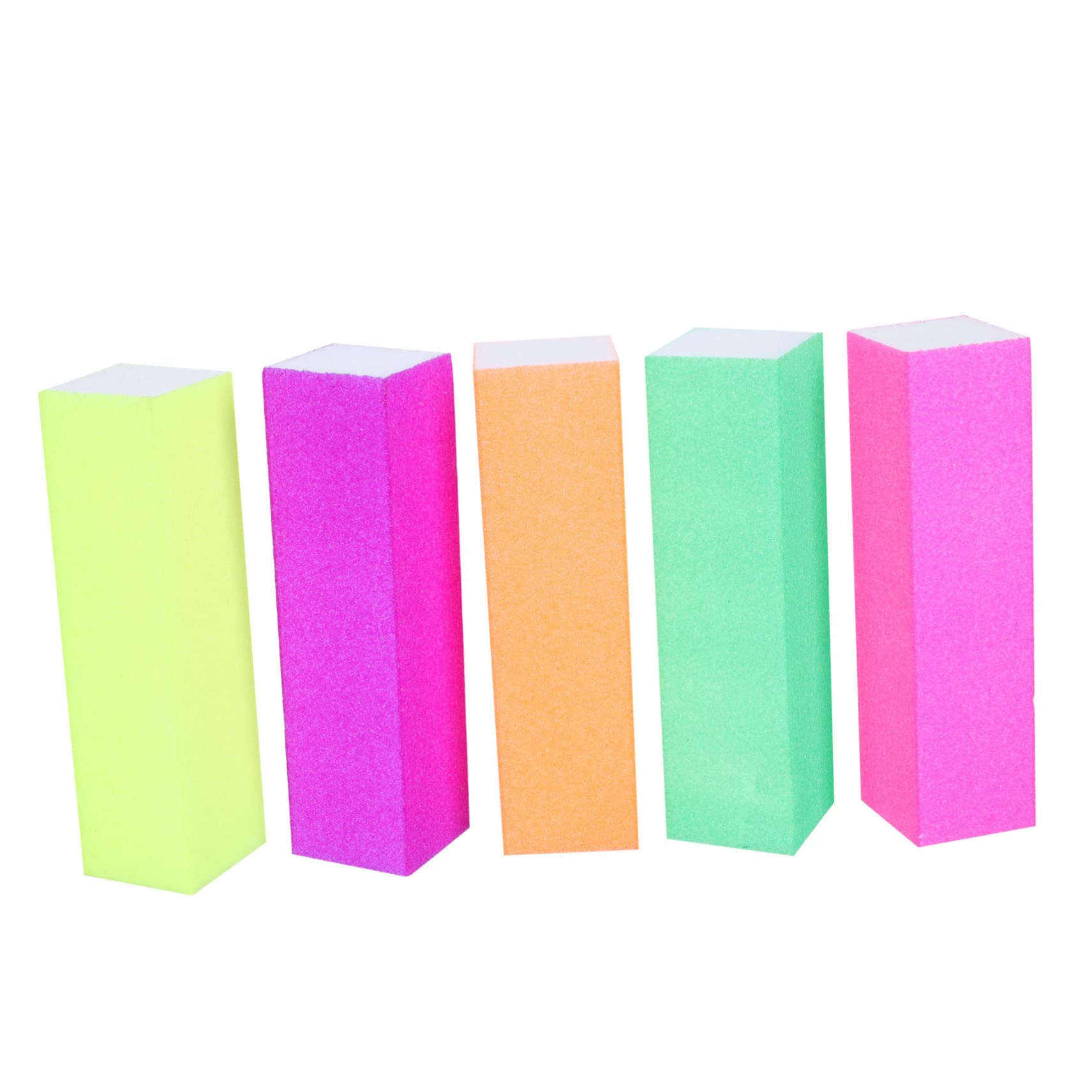 Beavorty 10pcs Mini Nail File Set - Iridescent Buffing Blocks for Manicure & Pedicure Care