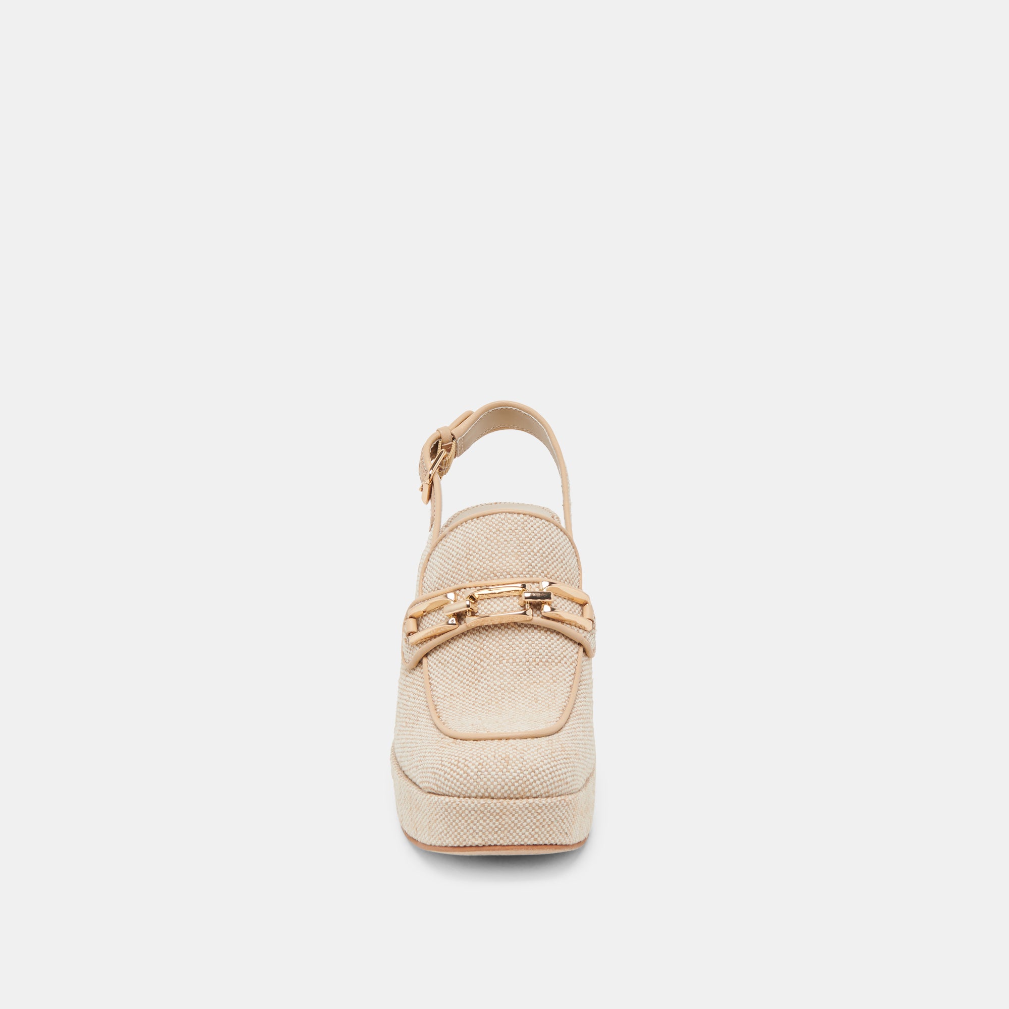 SIRUS Women's Heels Sandstone Woven Leather Sandals - Comfortable Summer Dress Shoes for Weddings, Parties & Office Wear