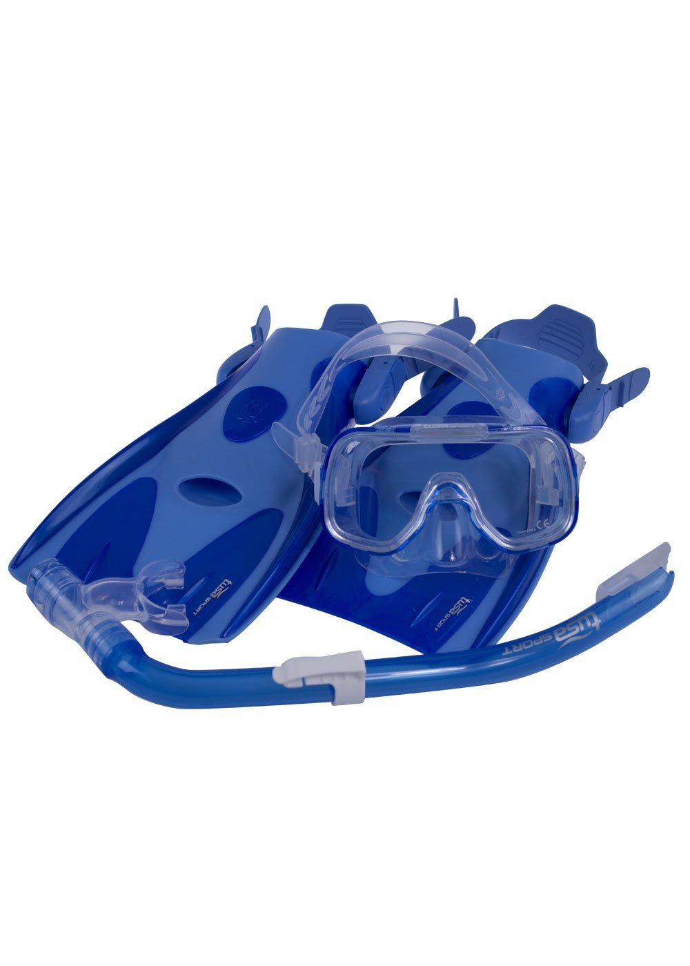 Tusa Sport Mini Kleio Hyper Dry Youth Snorkeling Set - Mask, Snorkel & Fins for Kids - Perfect for Pool, Beach & Ocean Adventures