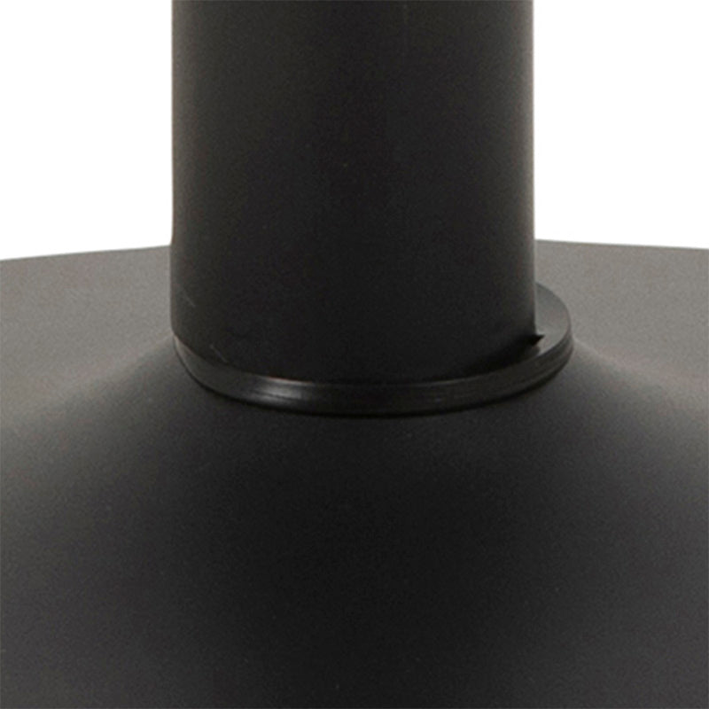 TITAN 43-Inch Round Dining Table for 4-6 People - Black Wooden Modern Kitchen Table for Small Spaces, Dining Room, and Breakfast Nook