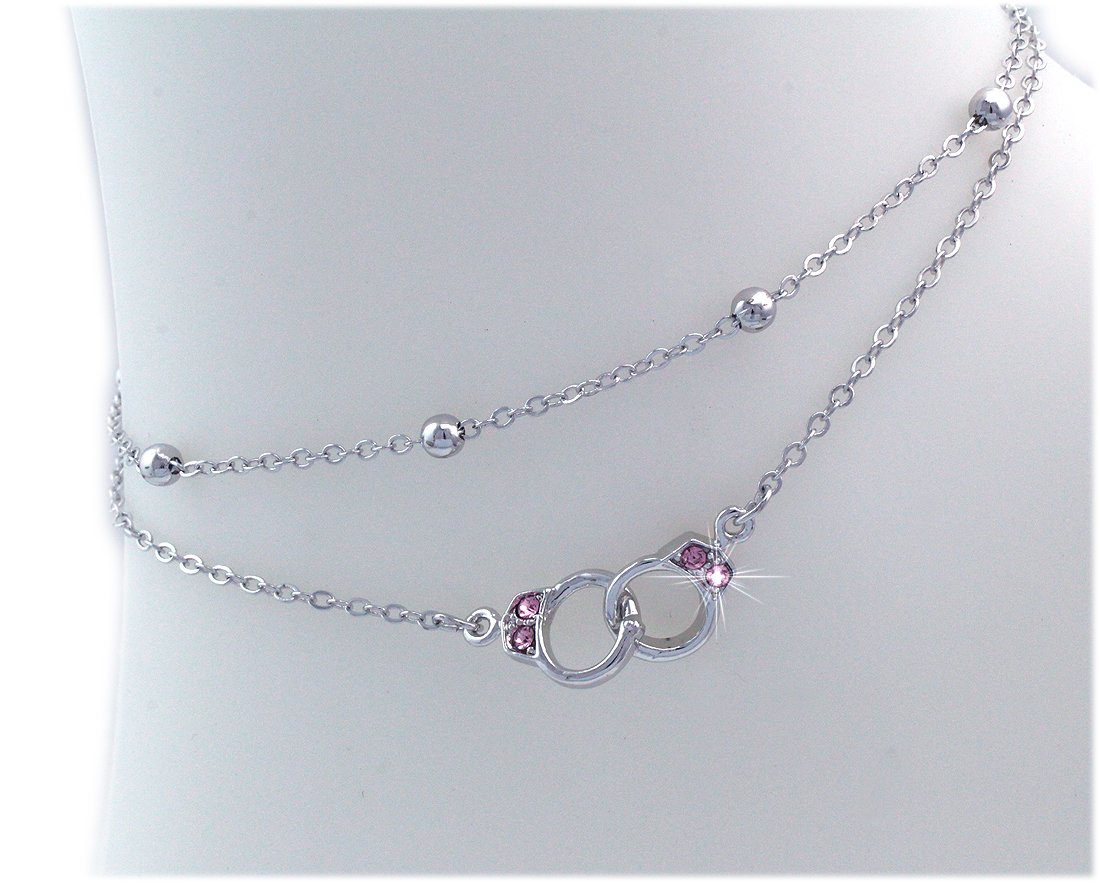 Sexy Beaded Ankle Bracelet for Women - Handcuff Style Adjustable Chain Foot Jewelry - Perfect for Beach, Parties & Boho Fashion