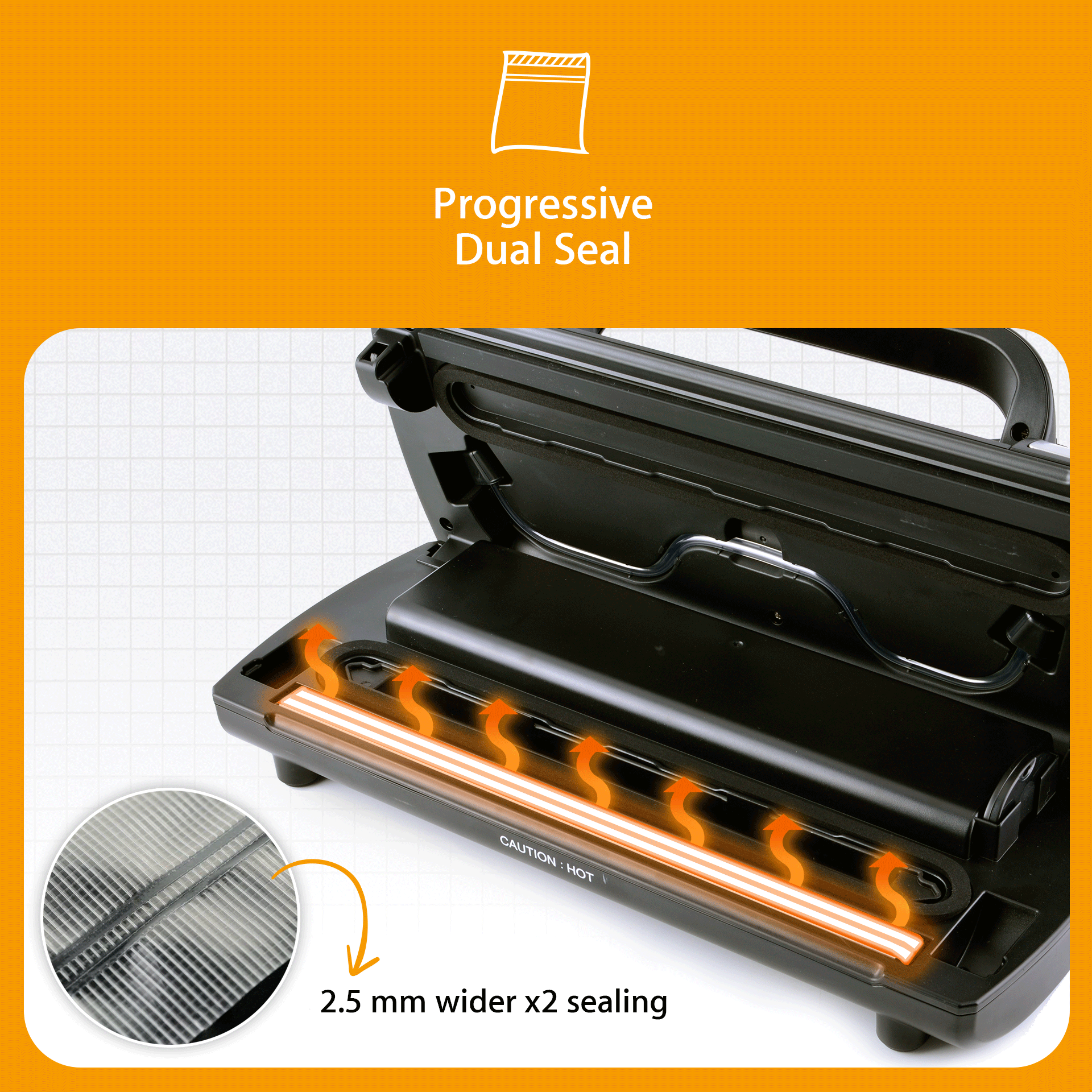 FL FVS 3206 Commercial Food Vacuum Sealer Machine with 22+28 Precut Bags - Heavy Duty Food Saver for Meat, Cheese & Meal Prep - Professional Kitchen & Restaurant Storage Solution