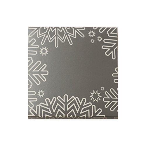 Scott's Cakes Premium Milk Chocolate Marzipan Candies with Burgundy Foil Wrapping - 1 Pound Snowflake Gift Box - Perfect for Holidays, Parties & Sweet Treat Gifts