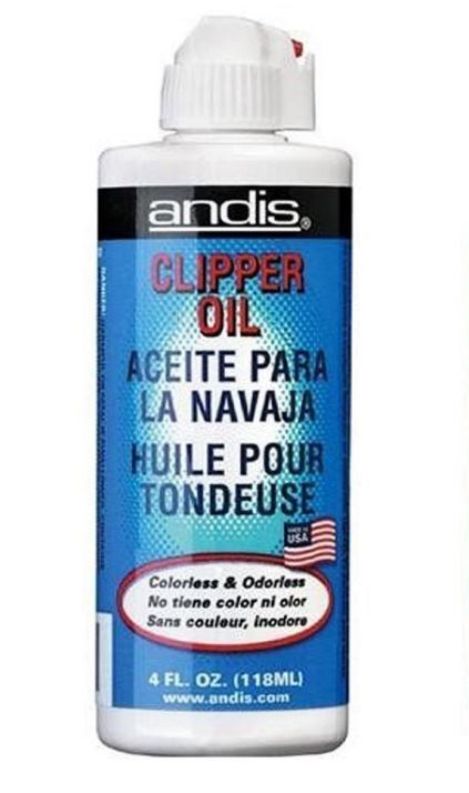 Andis Clipper Oil 4oz - Professional Hair Clipper Lubricant for Smooth, Quiet Operation - Ideal for Barbers, Stylists & Home Grooming