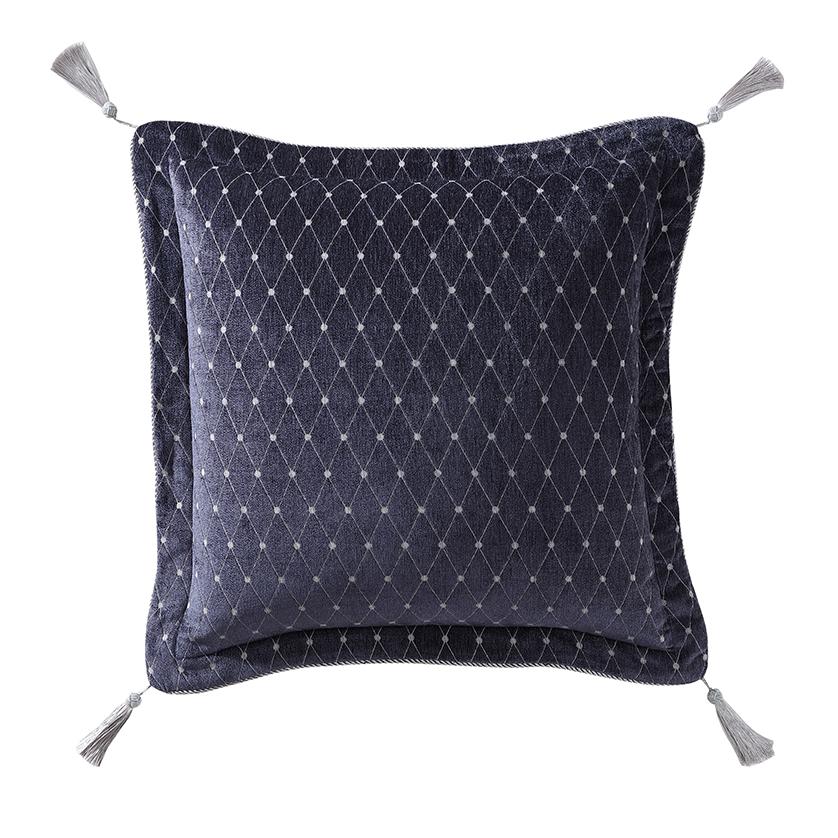 Premium Esmeralda Ink European Pillowcase Set by Davinci - Luxury 100% Cotton Decorative Pillow Cover for Bedroom, Living Room & Sofa