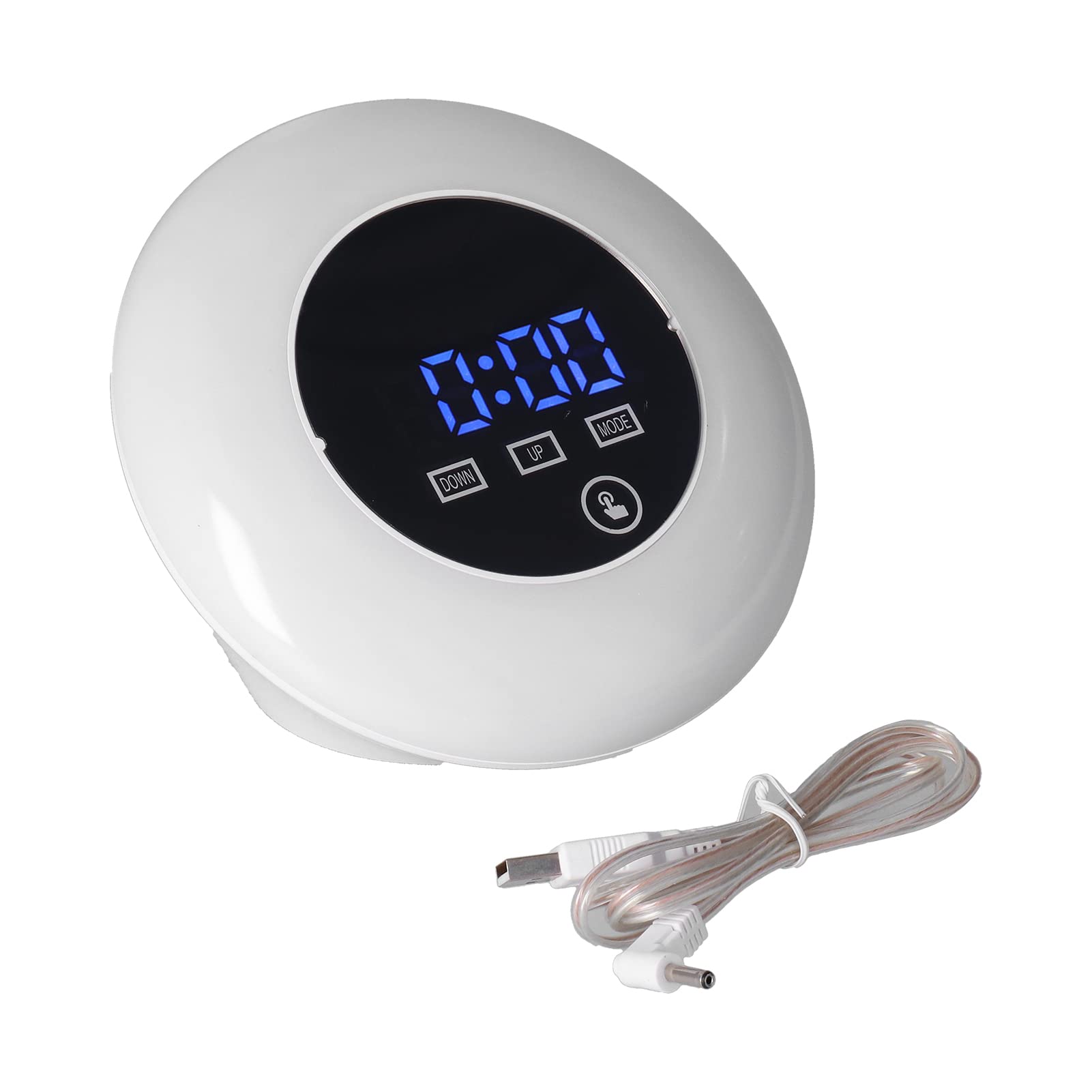 SoarUp Mirror Clock - Digital Alarm Clock with Adjustable Brightness, Multifunctional for Bedroom, Office & Living Room | Perfect for Nightstand, Desk & Home Decor (Blue Display)