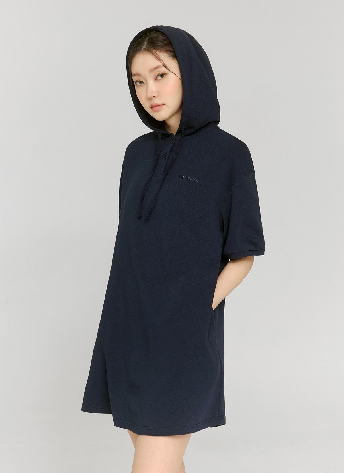 Cozy Two-Button Hoodie One Piece - Soft & Warm Unisex Jumpsuit for Lounge, Sleepwear & Casual Outfits