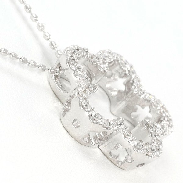 18K White Gold Diamond Necklace for Women - Elegant Pendant Jewelry Gift for Anniversary, Wedding & Special Occasions