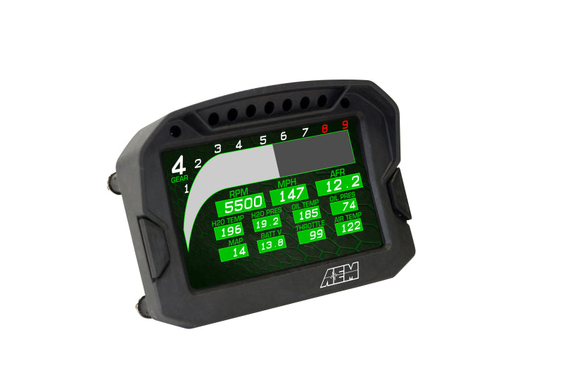 AEM CD 5L Carbon Fiber Digital Dash Display - High Performance Racing Gauge for Track & Street Cars (Perfect for Drag Racing, Road Courses & Daily Driving)