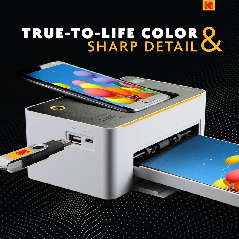 Kodak PD 450 Wireless Portable Photo Printer Dock - Print High-Quality 4x6 Photos Anywhere | Perfect for Travel, Parties & Home Decor