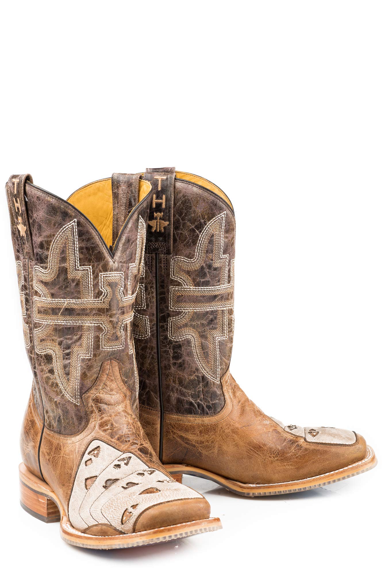 Tin Haul Men's High Roller Boots Size 7.5D - Premium Cowboy Boots for Western Riding, Country Fashion & Outdoor Work