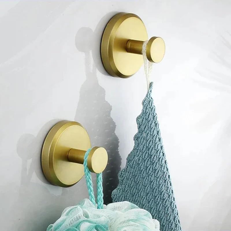 2024 Strong Suction Cup Hooks for Shower & Bathroom - No Drill Wall Hooks, Heavy Duty Circular Window Suction Hooks (Black, 2 Pack) - Perfect for Hanging Towels, Robes & Shower Accessories