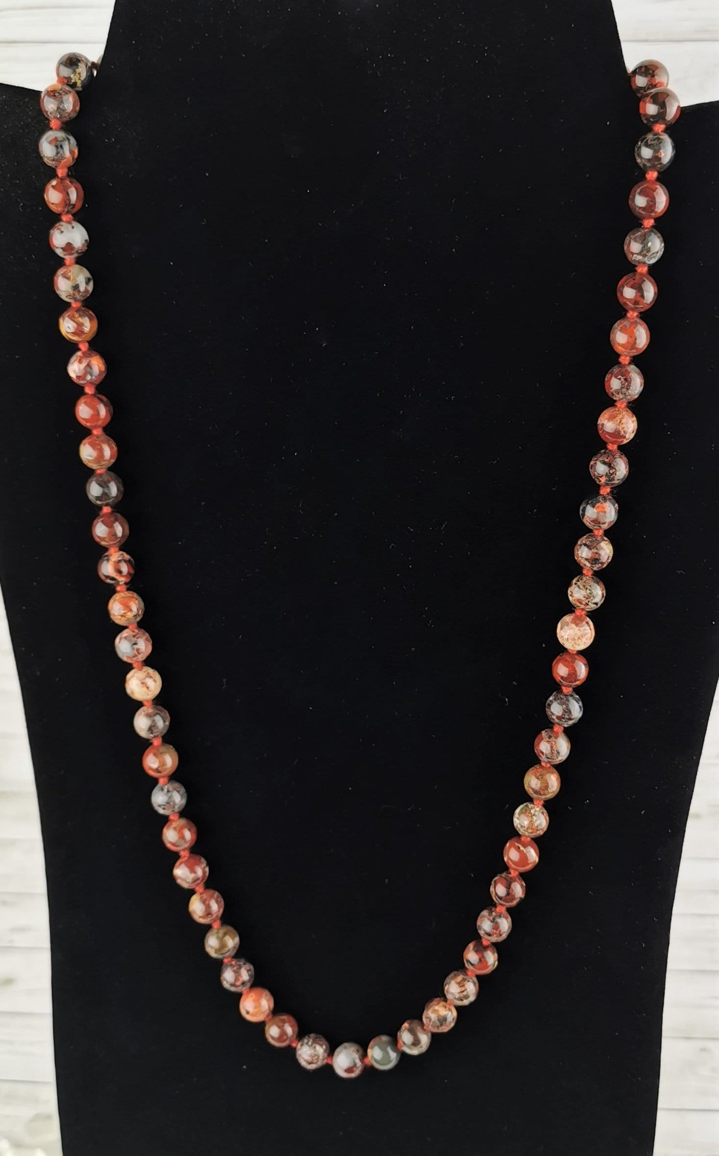 Brecciated Jasper Necklace - Natural Stone Jewelry for Women, Healing Crystal Pendant for Meditation & Energy Balancing - Perfect for Yoga, Spiritual Gifts & Boho Fashion