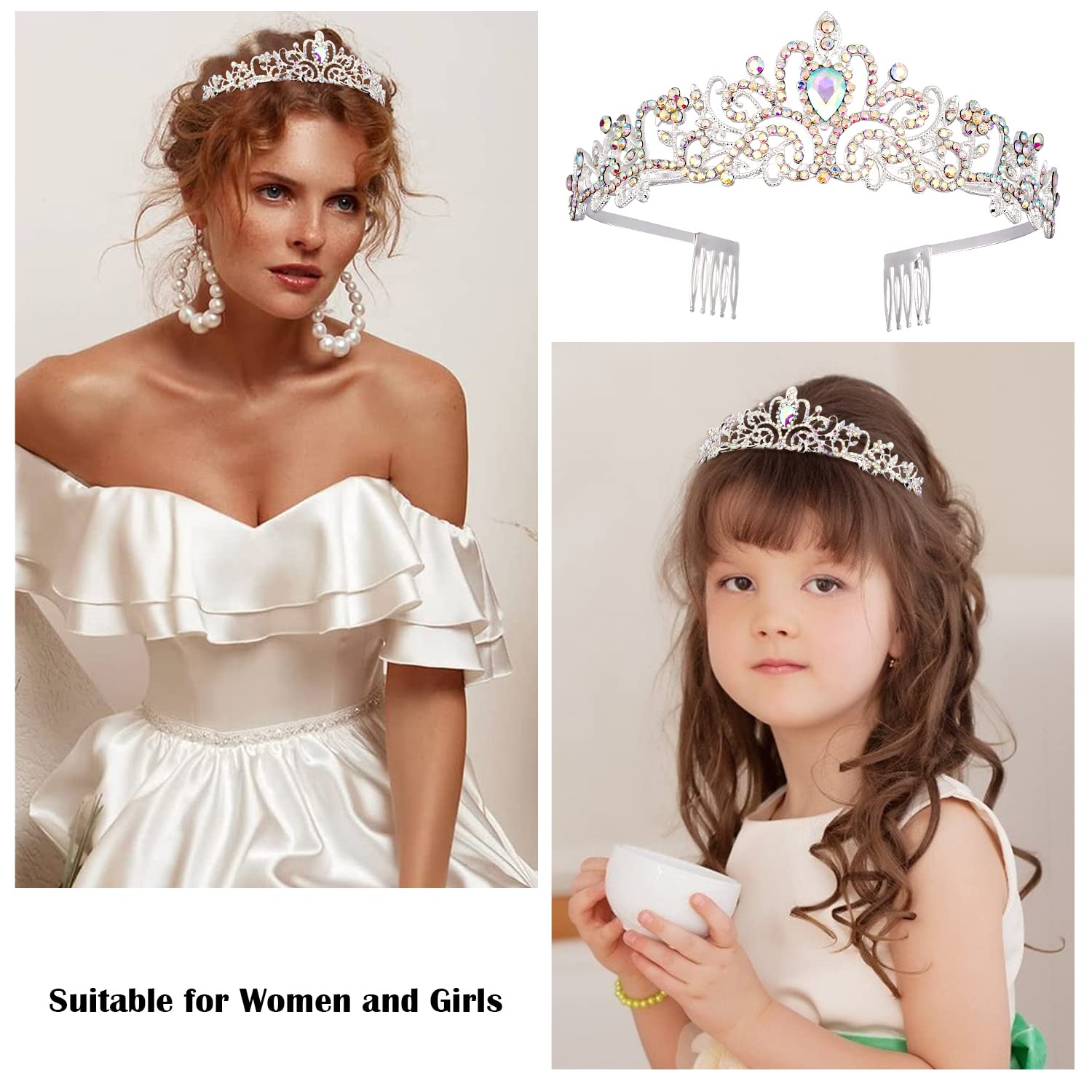Sweet 16 Birthday Decorations Set - Silver Tiara & Sash for Girls | 16th Birthday Party Supplies, Women's Birthday Crown & Gifts | Perfect for Sweet Sixteen Celebrations, Quinceañeras & Special Milestone Parties