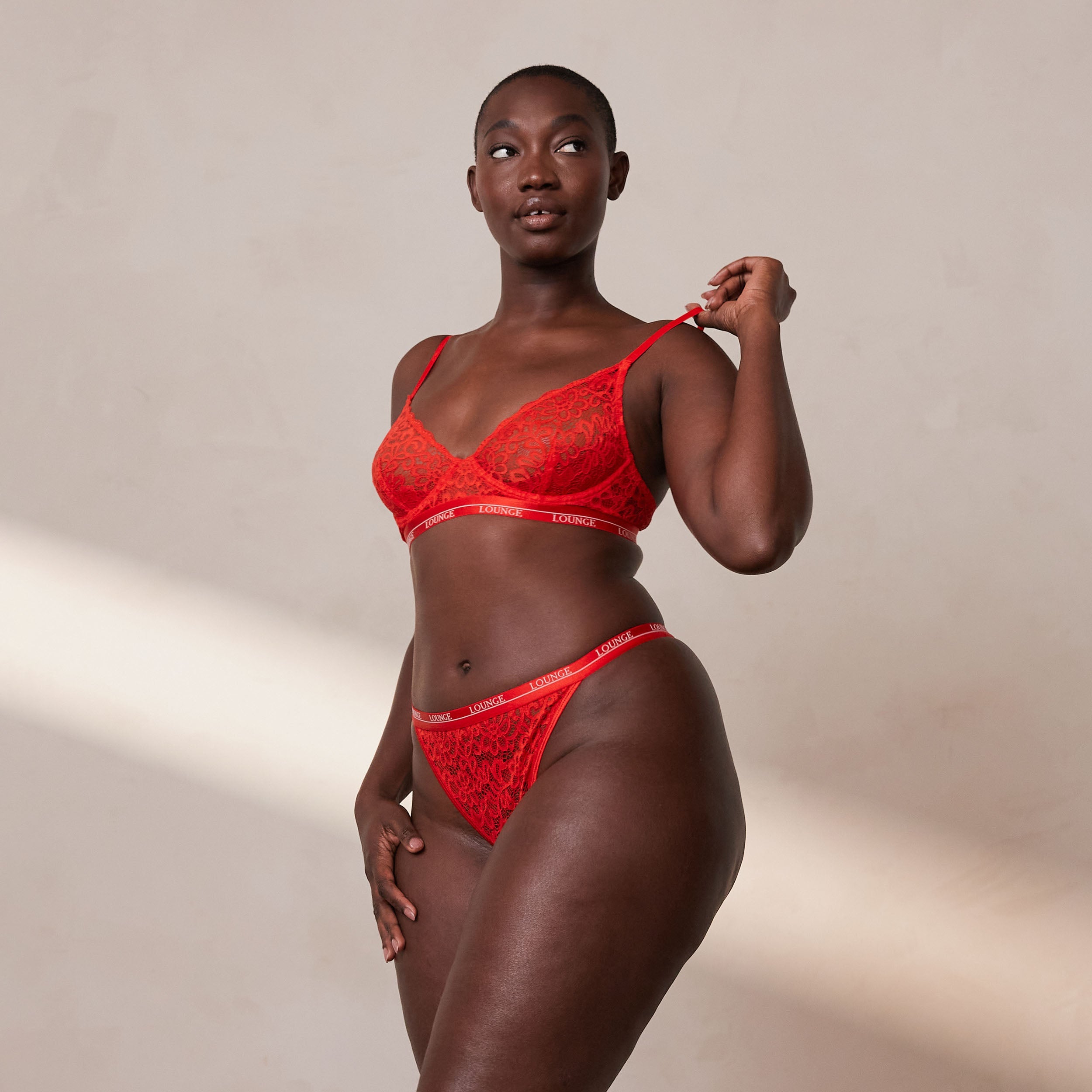 Balcony Bra - Comfortable & Supportive Wireless Bralette in Red for Women | Perfect for Yoga, Lounging & Everyday Wear