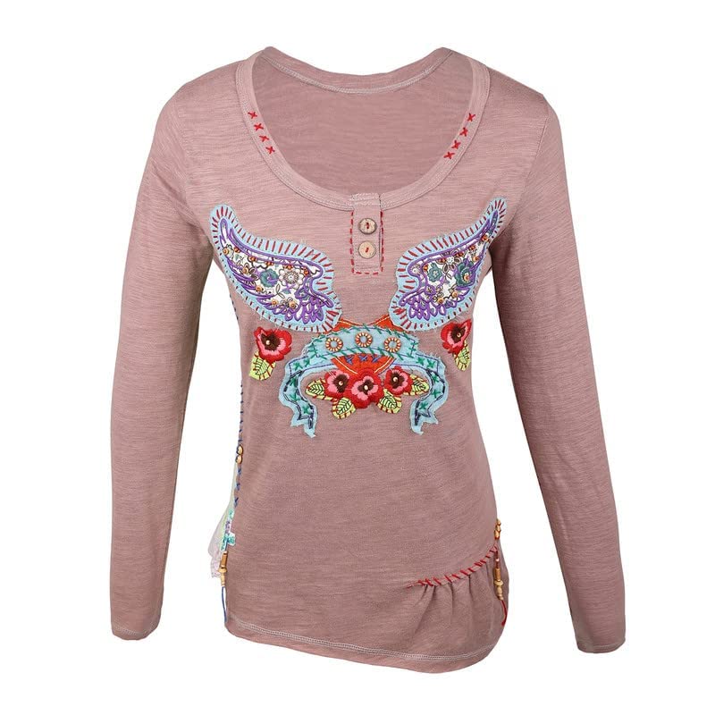 Women's Long Sleeve T-Shirts - 100% Cotton Soft Comfortable Casual Top for Everyday Wear | Perfect for Work, Lounge & Outdoor Activities