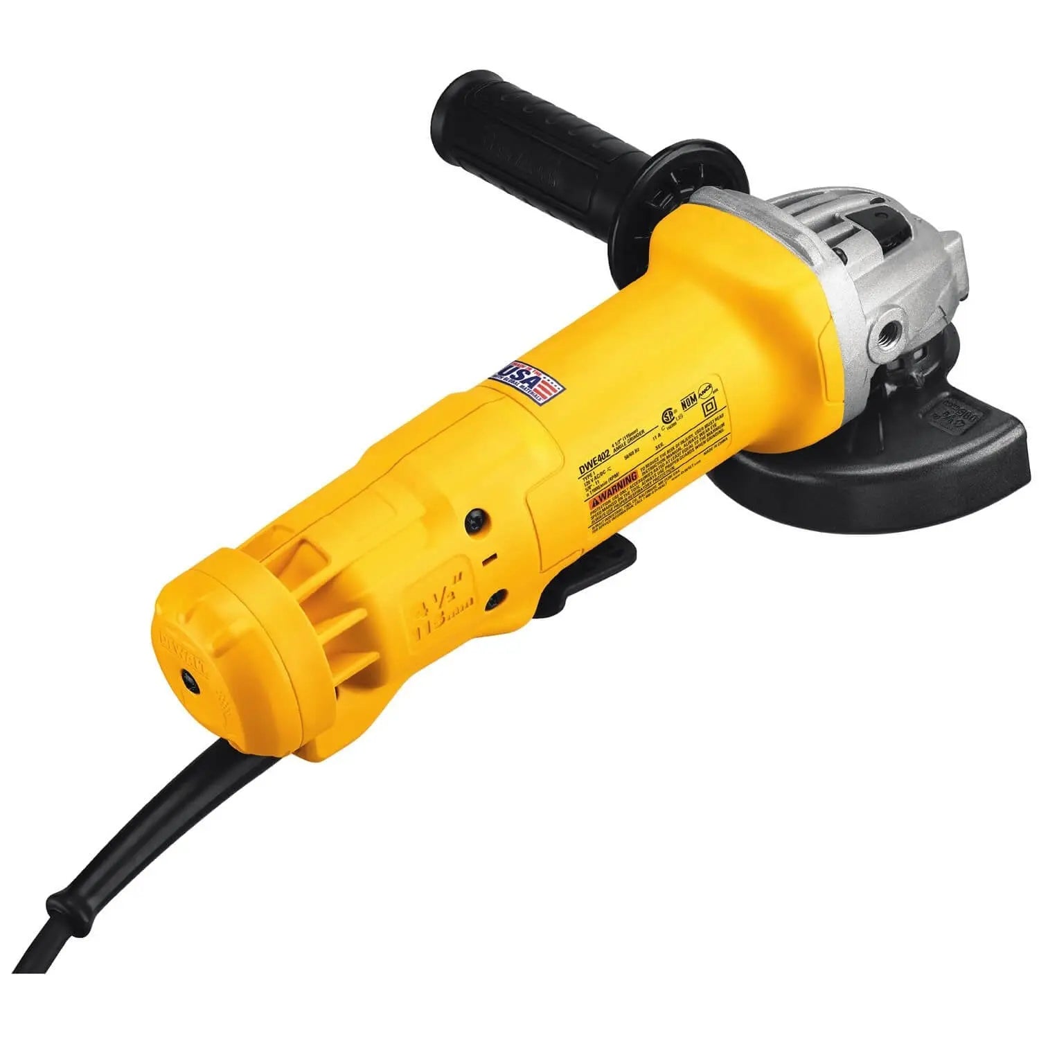 DEWALT DWE402 11 Amp 4-1/2 Inch Angle Grinder with Paddle Switch - Perfect for Metal Cutting, Grinding, and Surface Preparation in Construction and DIY Projects