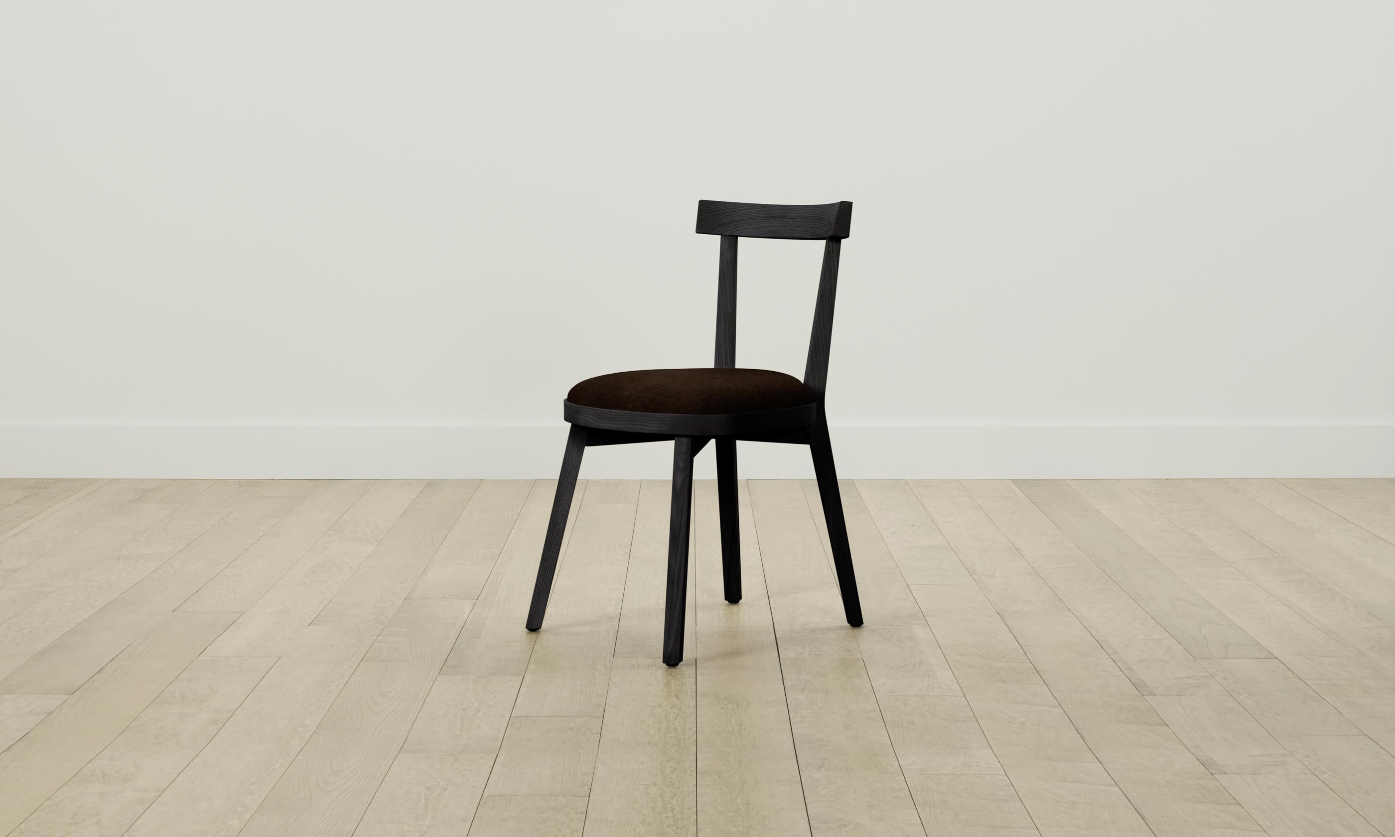 Premium Mohair Chocolate Allen Dining Chair - Modern Upholstered Seat for Kitchen, Dining Room & Home Office - Comfortable & Stylish Furniture
