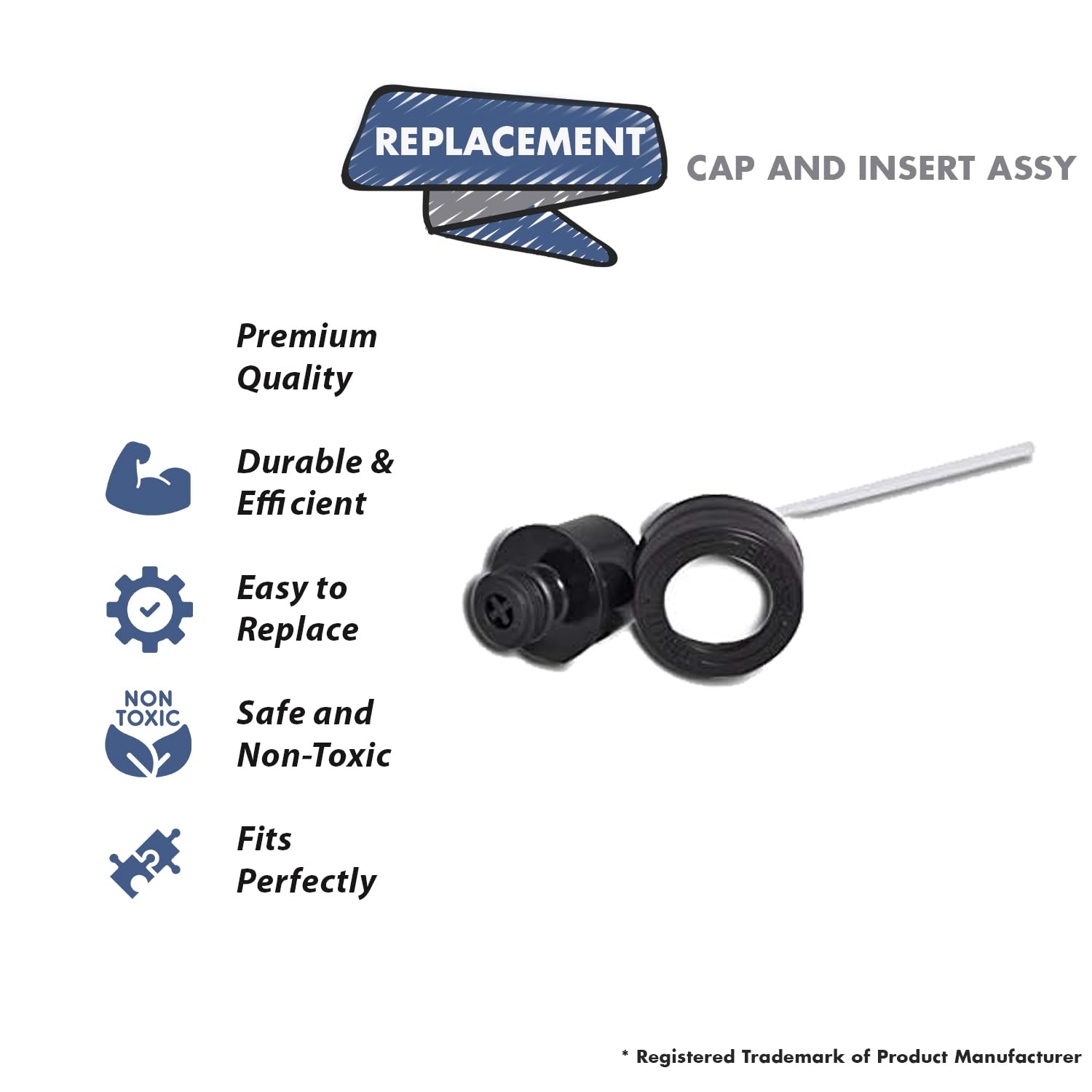 Bissell 1400B Vacuum Cap & Insert Replacement - for Portable Cleaners