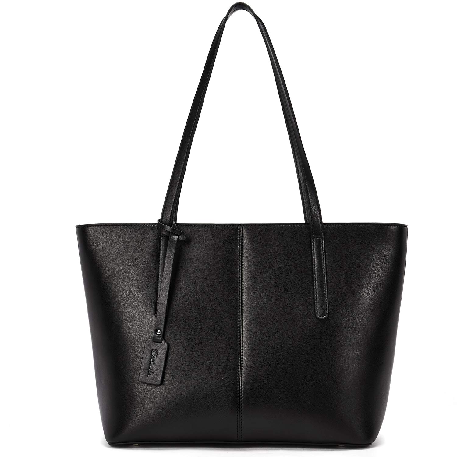 BOSTANTEN Genuine Leather Women's Tote Bag - Stylish Shoulder Purse Handbag for Work, Travel & Everyday Use