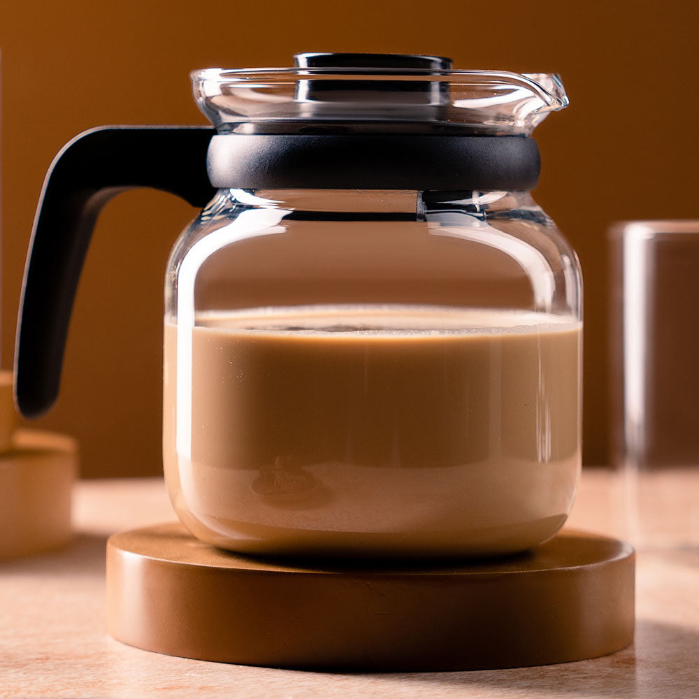 Premium Borosilicate Glass Carafe with Built-in Strainer - Ideal for Iced Tea, Cold Brew Coffee & Infused Water Pitcher
