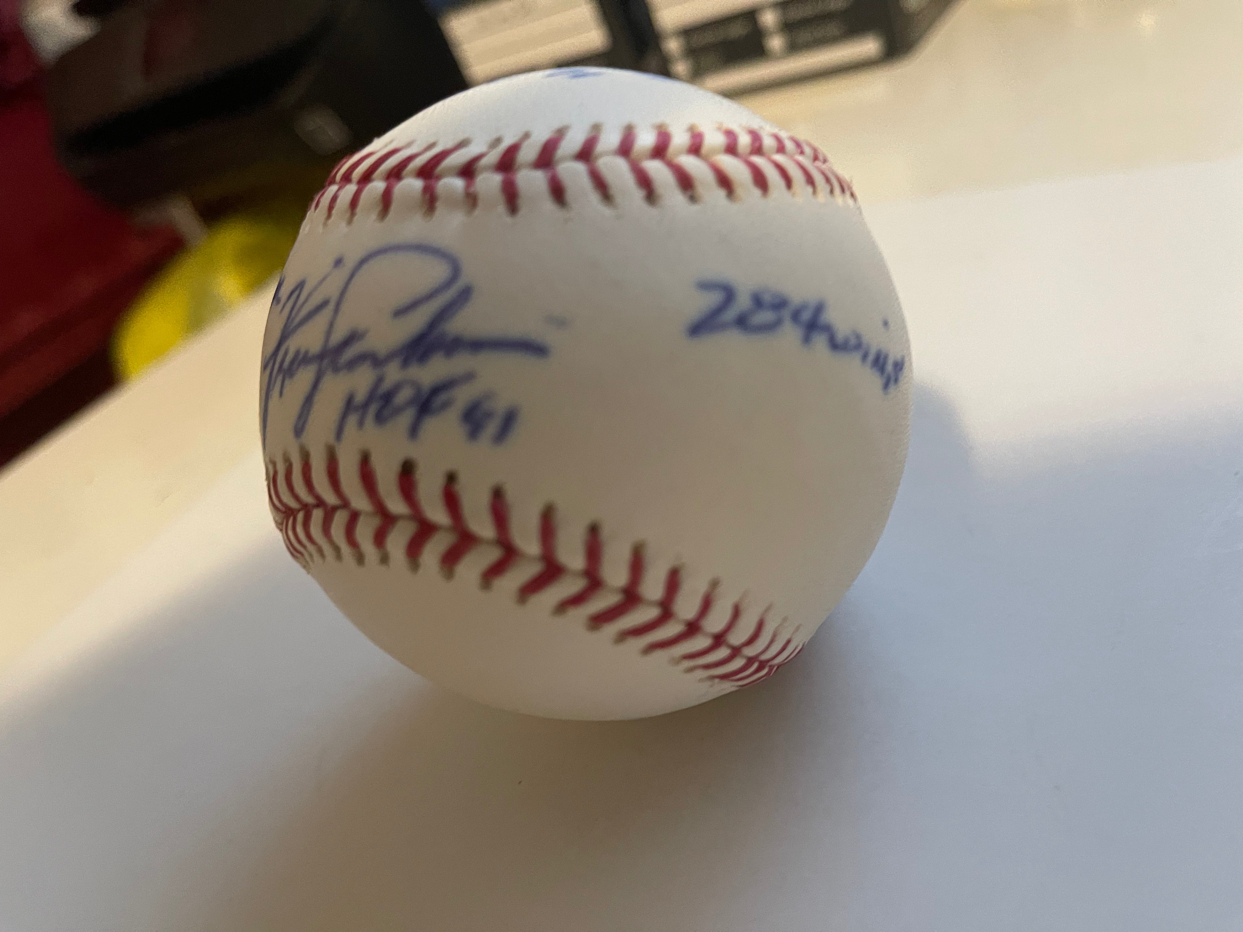 Authentic Fergie Jenkins Signed Baseball with COA - Collectible Memorabilia for Sports Fans and Gift for Baseball Enthusiasts