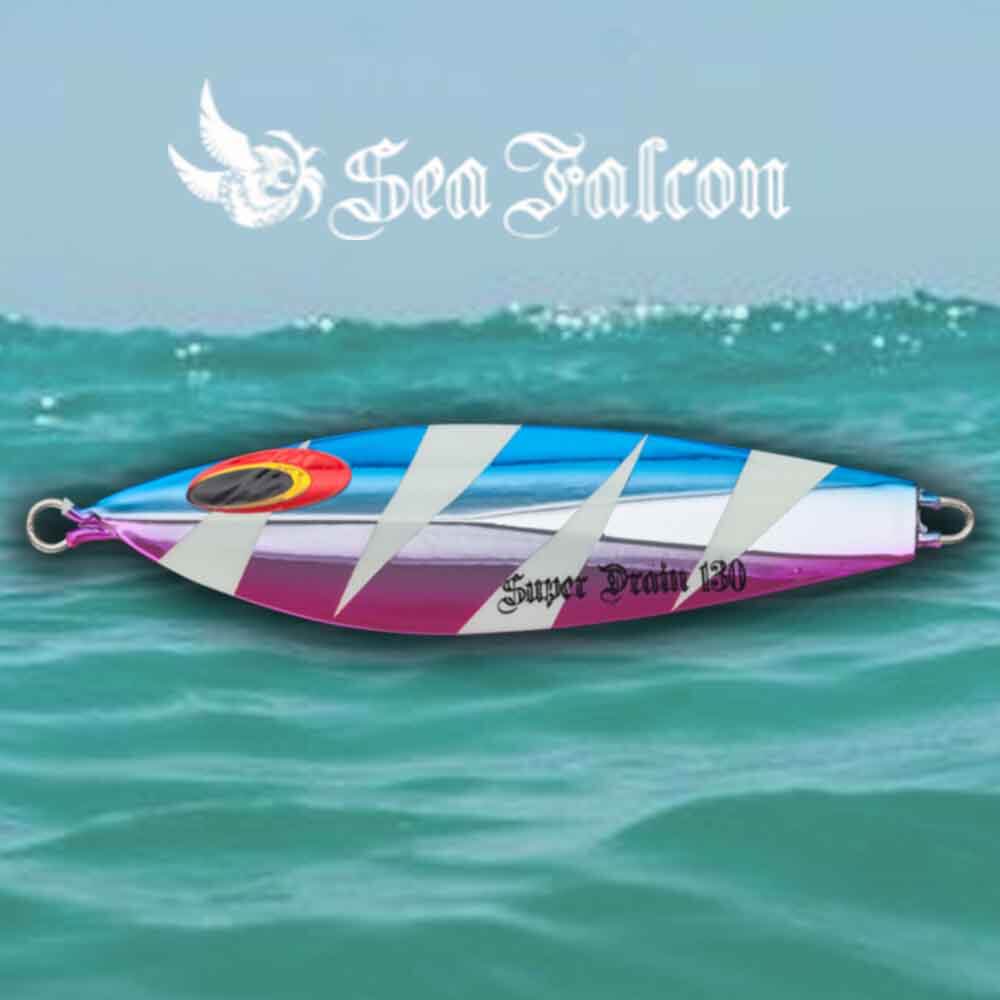 Sea Falcon 130G Super Drain Slow Pitch Jig - Premium Saltwater Fishing Lure for Tuna, Grouper & Snapper - Perfect for Deep Sea Fishing & Offshore Angling