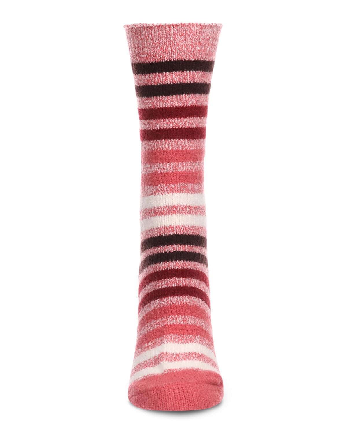 MeMoi Women's Multicolor Stripe Buttersoft Cozy Crew Socks - Ultra Soft Comfortable Cotton Socks for Everyday Wear, Workout & Lounge