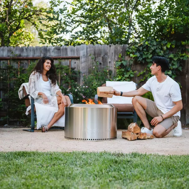 Solo Stove Yukon 2.0 Fire Pit - Smokeless Outdoor Campfire Pit for Backyard, Patio & Camping - 27 Inch Stainless Steel Wood Burning Stove (Model SSYUK 27 2.0)