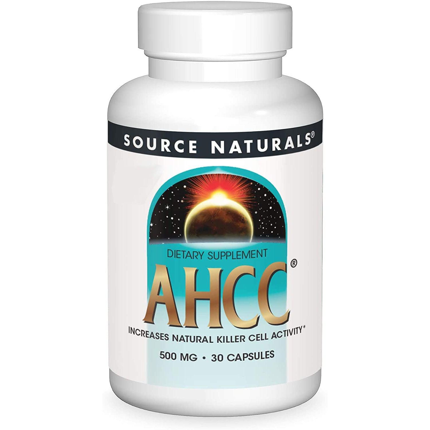 Source Naturals AHCC 500mg Supplement - Immune System Support & Wellness Booster - for Daily Health Maintenance & Immune Defense