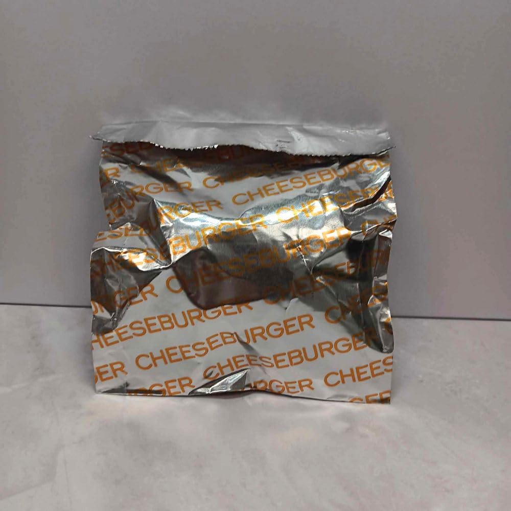 Large Foil Cheeseburger Sandwich Bags - Grease Resistant & Heat Retention - 25 Count - Perfect for Picnics, BBQs & Fast Food Packaging