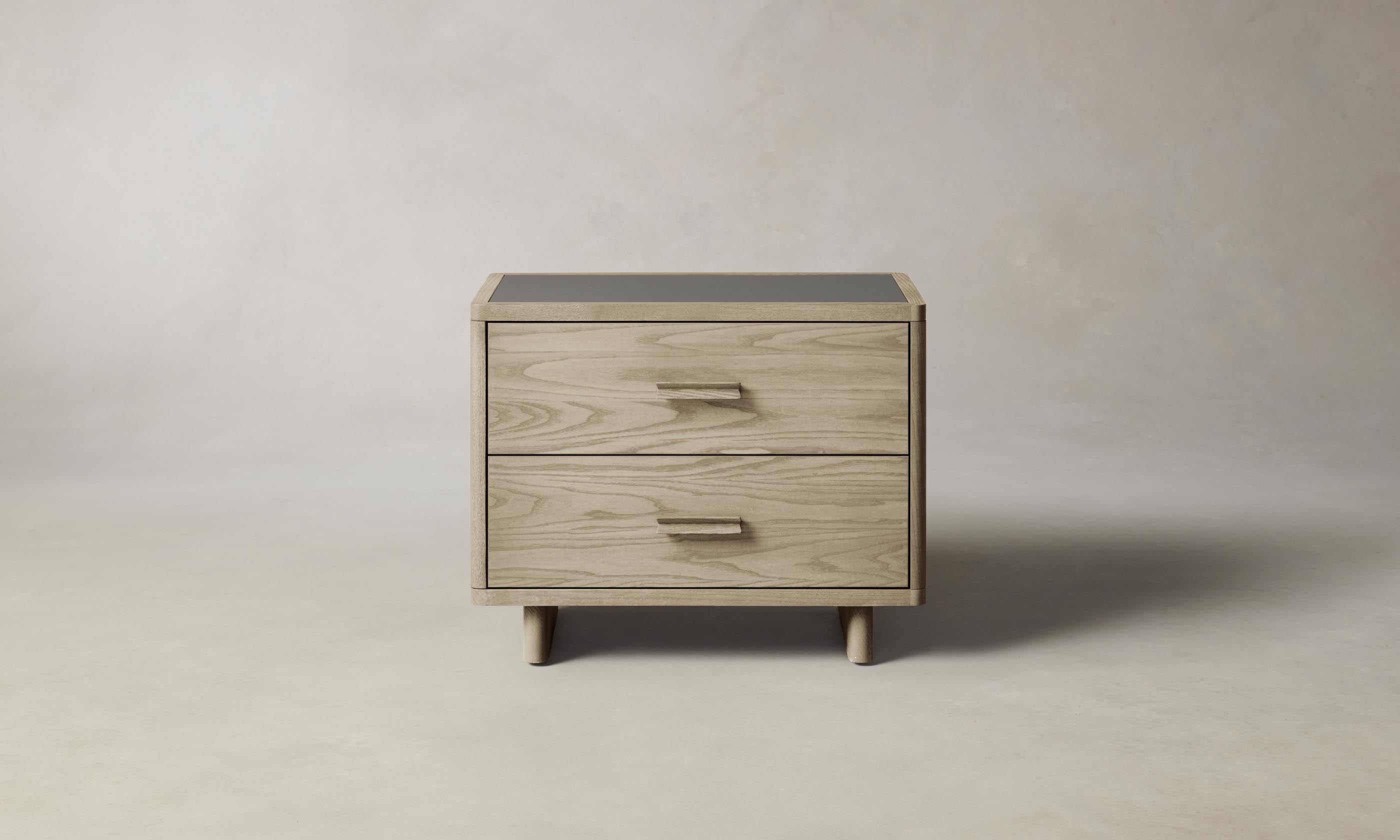 Clinton 2 Drawer Nightstand - Modern Bedside Table with Storage for Bedroom, Living Room & Office - Perfect for Small Spaces & Apartment Decor
