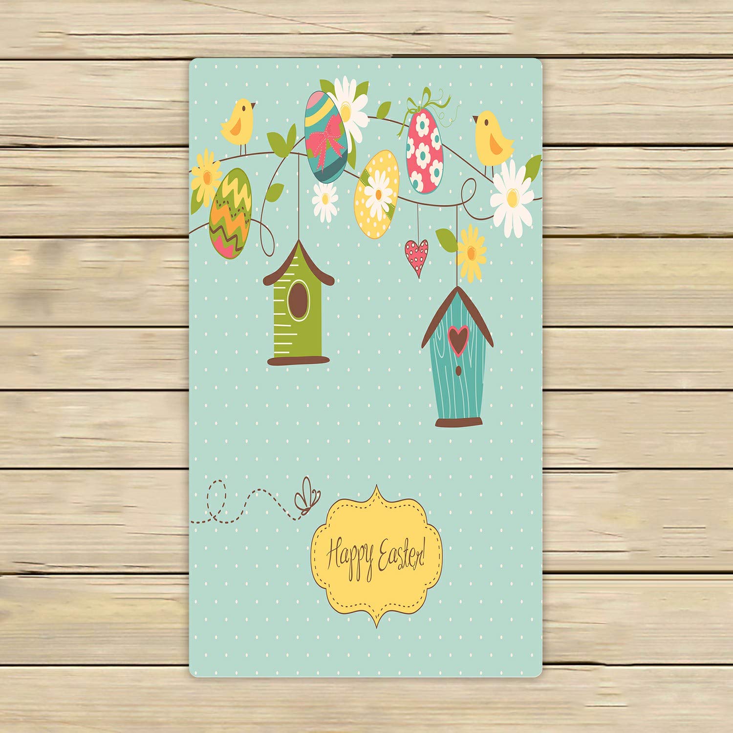 Beautiful Spring Bird Houses with Flowers & Eggs - 16x28 Inch Soft Beach Bath Towels for Shower, Home, Outdoor & Travel - Perfect for Beach Trips, Poolside Lounging & Spa Days