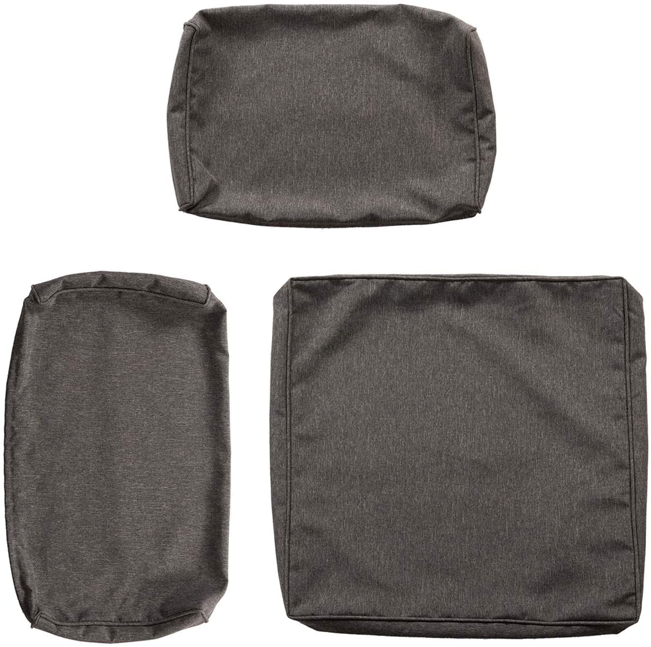JSUN7 7-Piece Outdoor Patio Furniture Set - Wicker Sofa Chairs with Washable Cushion Covers (Grey) - Perfect for Garden, Backyard, Poolside & Patio Relaxation