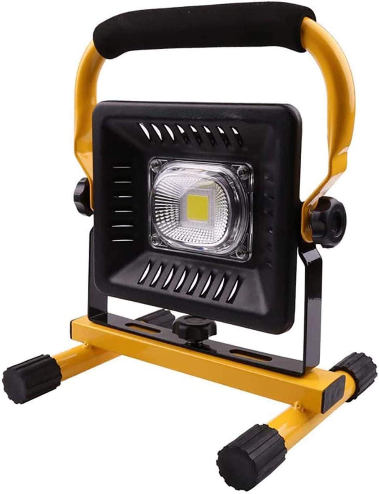 30W LED Work Light Rechargeable - 1200LM Portable Floodlight IP65 Waterproof Spotlight for Outdoor Camping, Workshop, Garage, Emergency Security & Travel Use