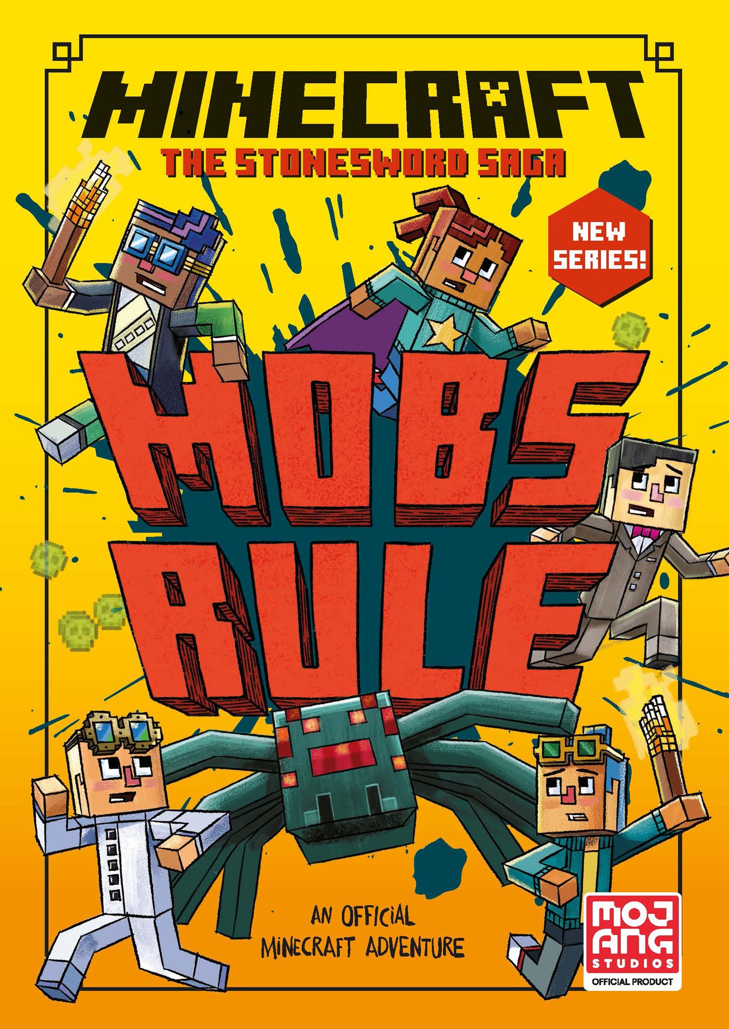 **Minecraft: Mobs Rule! - Official Illustrated Children's Gaming Fiction Book 2 (Stonesword Saga) - Perfect for Kids Ages 6-9 & Fans of Minecraft Movies - Great for Bedtime Reading & Young Gamers**