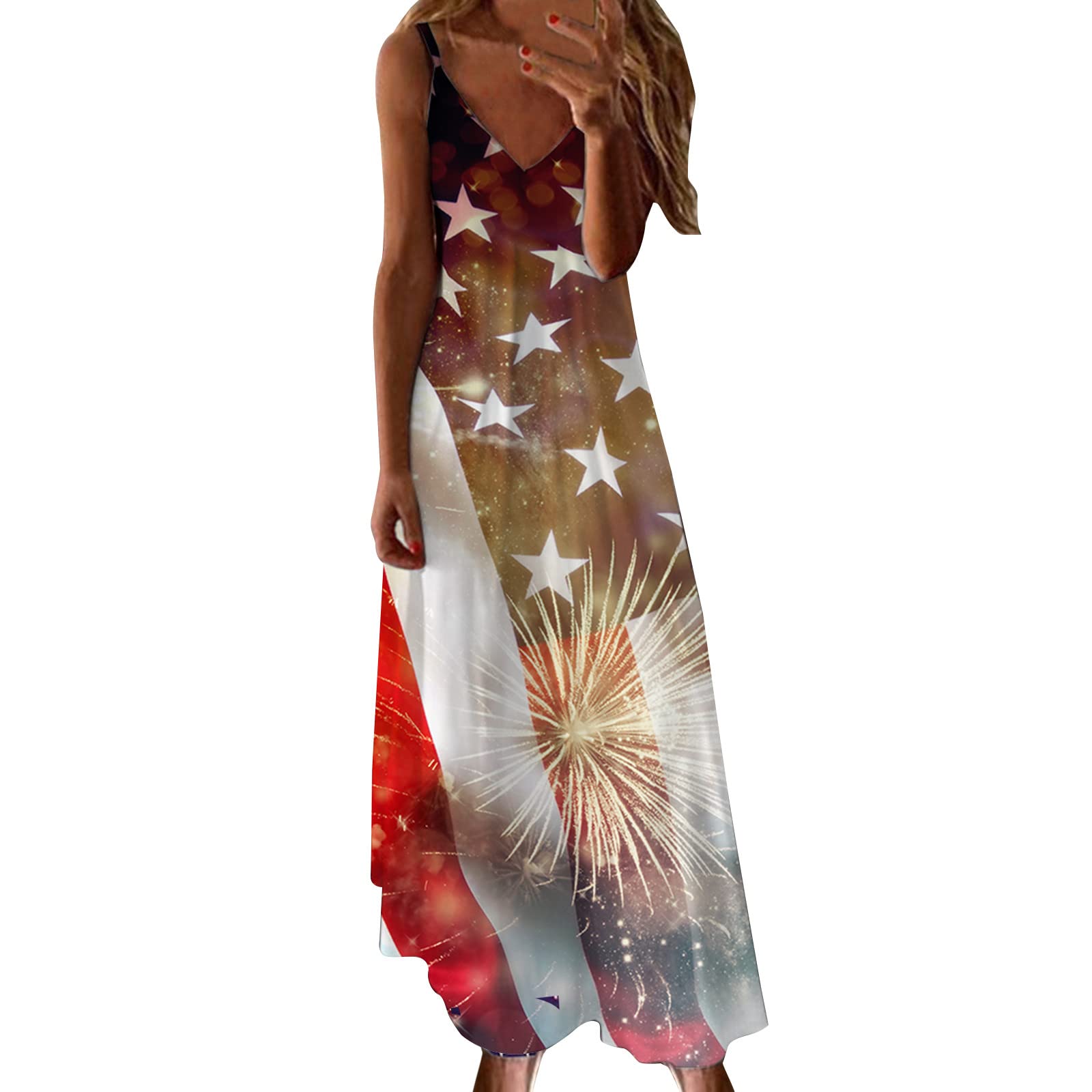 2023 Women's Summer Casual Beach Dress - Sleeveless Suspenders Floral Print Sundress for Wedding Guest, Vacation & Outdoor Parties | Lightweight & Comfortable