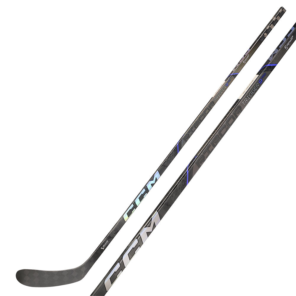 CCM Ribcor Trigger 9 Pro Senior Ice Hockey Stick - High Performance Carbon Fiber Hockey Stick for Competitive Players - Perfect for Power Shots & Quick Release Plays