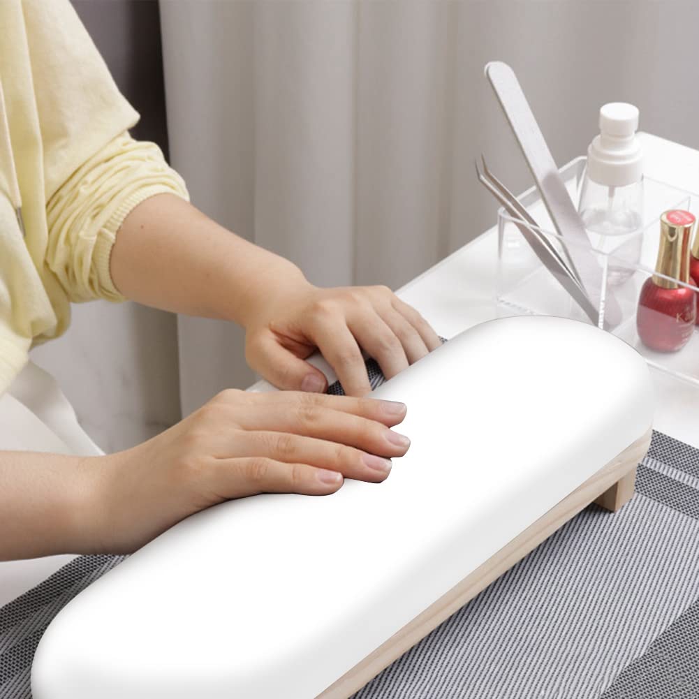 Professional Manicure Holder Hand Pillow - Nail Art Arm Rest Cushion for Gel Polish & Acrylic Nails - Ergonomic Hand Support for Salon & Home Nail Care - Perfect for DIY Manicures, Nail Extensions & Nail Art Practice