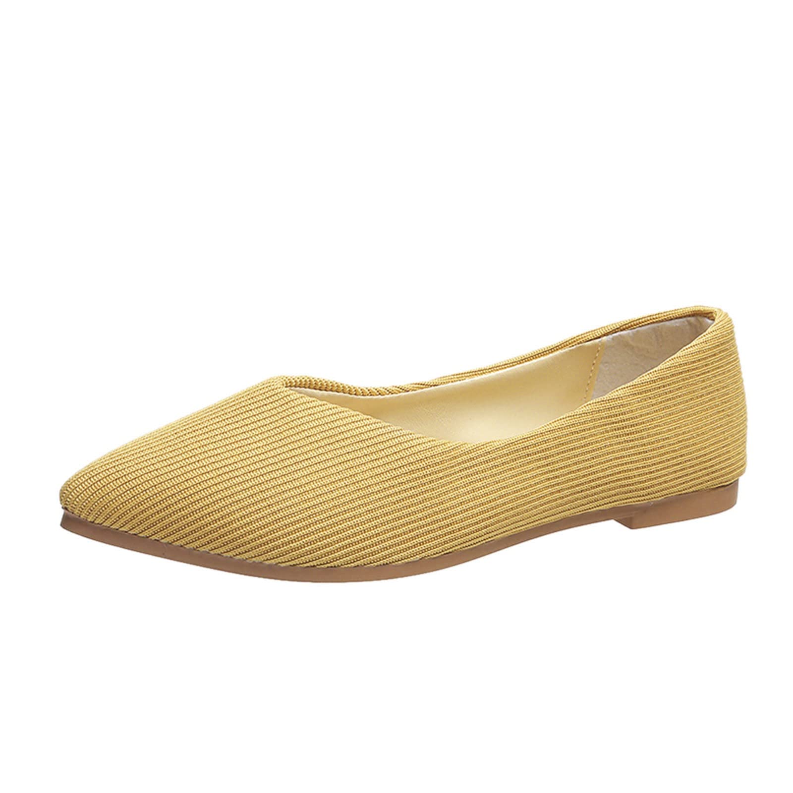 MLAGJSS Women's Breathable Flat Pointed Toe Slip-On Casual Shoes - Comfortable Office Work Shoes for Women | Perfect for Business, Commuting & Everyday Wear