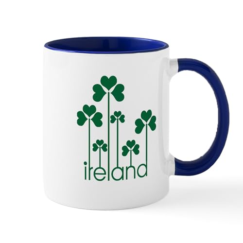 White/Navy Inside - Ireland Mug