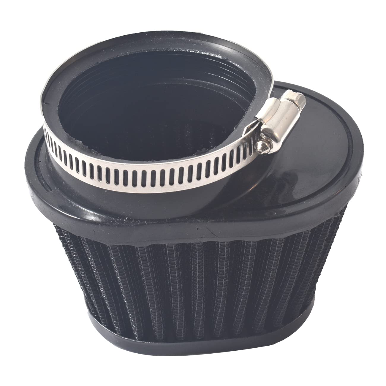 High Flow Universal 60MM Motorcycle Air Filter - Mushroom Head Tapered Oval Engine Air Cleaner Replacement for Pit Dirt Bike & Motocross Carburetor (Black) | Off-Road Riding, Racing & Performance Upgrade