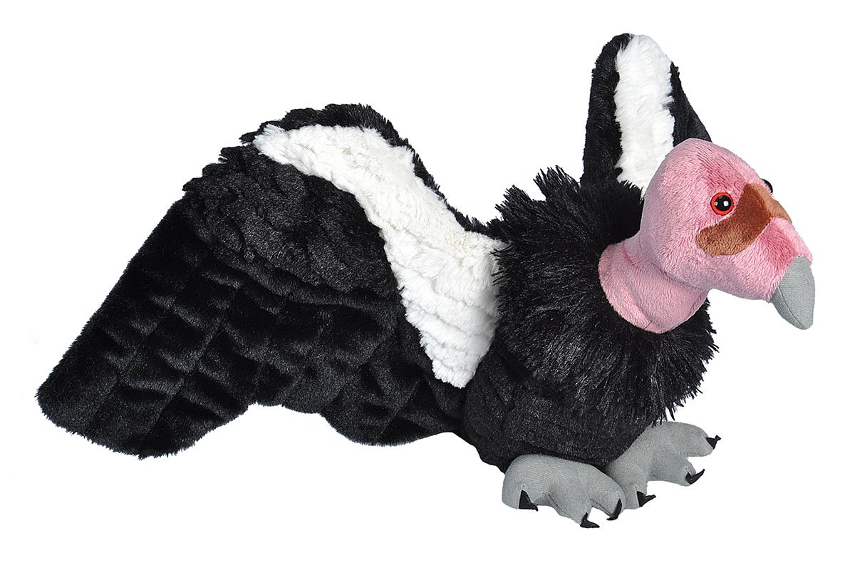 Wild Republic California Condor Plush Stuffed Animal - 12 Inch Soft Cuddle Toy for Kids | Perfect Gift for Bird Lovers & Educational Play | Great for Bedtime Cuddles, Nursery Decor & Wildlife Learning