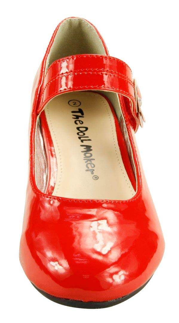 Sparkly Girls' Dress Shoes - The Doll Maker Glitter Pumps for Toddler, Little & Big Kids | Perfect for Parties, Weddings & Special Occasions